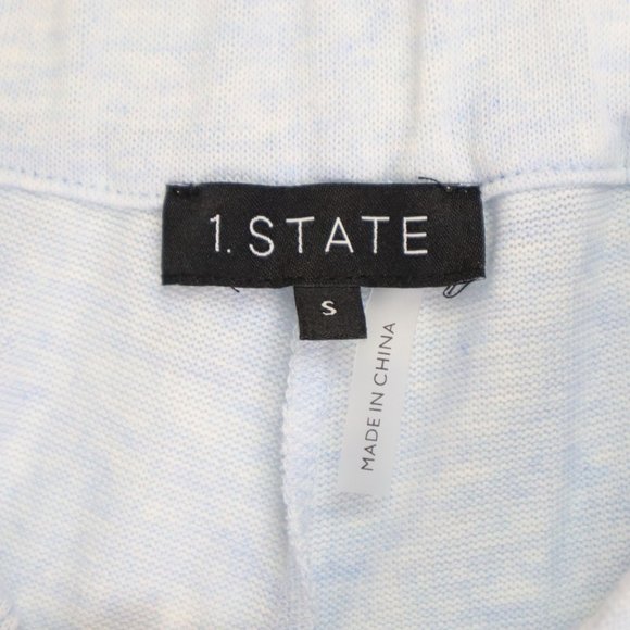NWT 1.STATE Size S Cozy Knit Joggers Pants Pale Blue - Picture 4 of 8